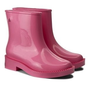 Melissa Rain Drop Pink Ankle Boot, size 5